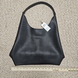 NWT HOXIS Hobo Bags for Women Soft Vegan Leather Shoulder Handbag Slouchy Black